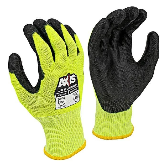 Axis A8 Cut Resistant Gloves Hi-Vis Yellow LG 1 Axis A8 Cut Resistant Gloves Hi-Vis Yellow LG