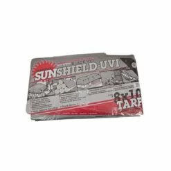 Heavy Duty General Utility Tarps, Silver And Black, 10 Ft X 12 Ft