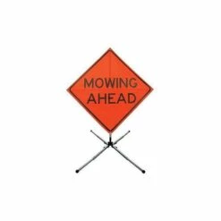 Roll Up Safety Sign - Dynalite Kicklock Stand -Wilson Bros Gardens Shop sl36 3