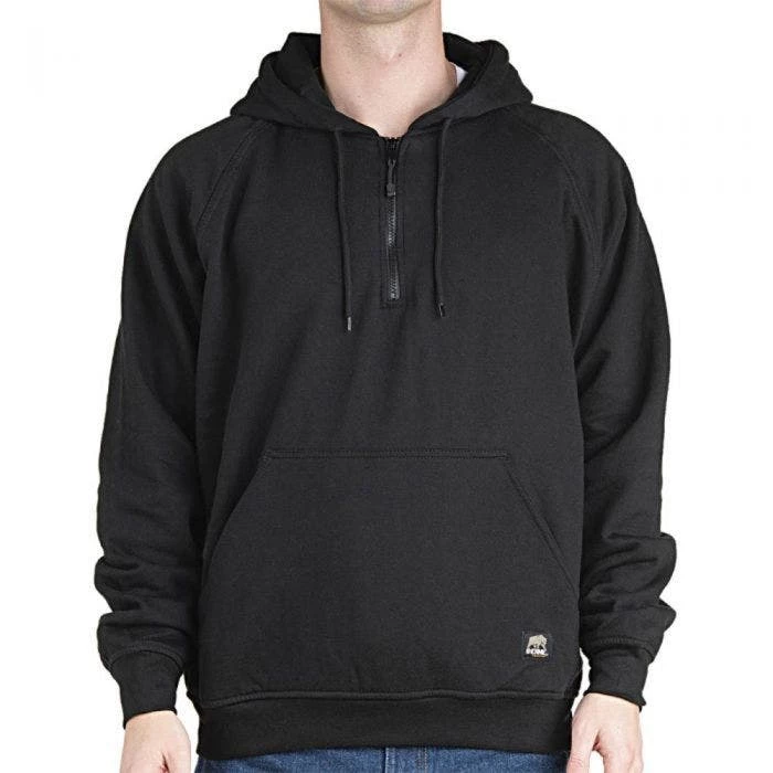 BERNE Mastic Thermal-Lined Hooded Quarter-Zips, Black, 3XL 2 BERNE Mastic Thermal-Lined Hooded Quarter-Zips, Black, 3XL - Image 2