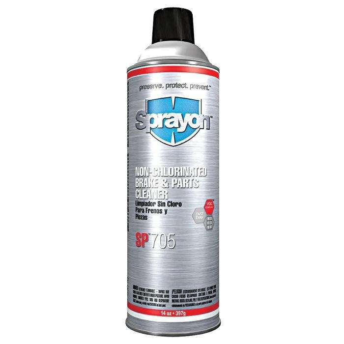 Sprayon SP705 Non-Chlorinated Brake & Parts Cleaner, Box Of 12/ 14oz Aerosol Cans 1 Sprayon SP705 Non-Chlorinated Brake & Parts Cleaner, Box Of 12/ 14oz Aerosol Cans