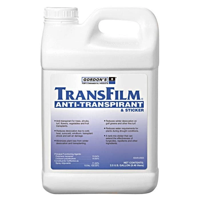 TransFilm Anti-Transpirant Spray, 2.5 Gallons Concentrate 1 TransFilm Anti-Transpirant Spray, 2.5 Gallons Concentrate