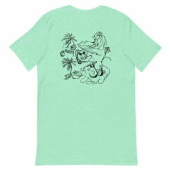 Sow Exotic Summer Beach Party T-Shirt 34 Sow Exotic Summer Beach Party T-Shirt -Wilson Bros Gardens Shop unisex premium t shirt heather mint back 60bb95935971d