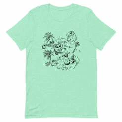 Sow Exotic Summer Beach Party T-Shirt *Summer 2021* (FRONT ONLY) -Wilson Bros Gardens Shop unisex premium t shirt heather mint front 60c76f344b7ce
