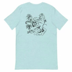 Sow Exotic Summer Beach Party T-Shirt 32 Sow Exotic Summer Beach Party T-Shirt -Wilson Bros Gardens Shop unisex premium t shirt heather prism ice blue back 60bb9593542eb