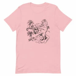 Sow Exotic Summer Beach Party T-Shirt *Summer 2021* (FRONT ONLY) -Wilson Bros Gardens Shop unisex premium t shirt pink front 60c76f3447ac1