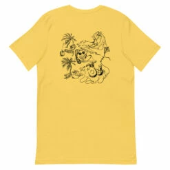 Sow Exotic Summer Beach Party T-Shirt 22 Sow Exotic Summer Beach Party T-Shirt -Wilson Bros Gardens Shop unisex premium t shirt yellow back 60bb95934ff37