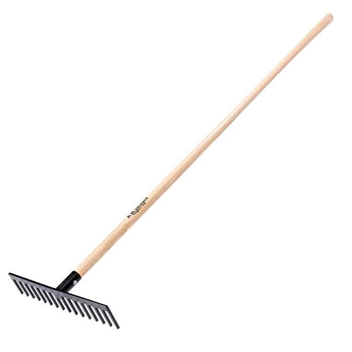 Leonard American-Made Steel Landscape Rake With American Ash Handle 1 Leonard American-Made Steel Landscape Rake With American Ash Handle