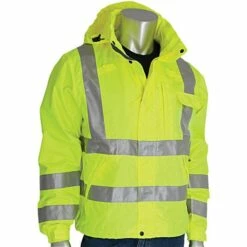 Breathable High-Visibility Rain Jacket