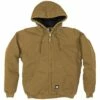 BERNE Original Washed Hooded Jackets, Driftwood, Tall Sizes