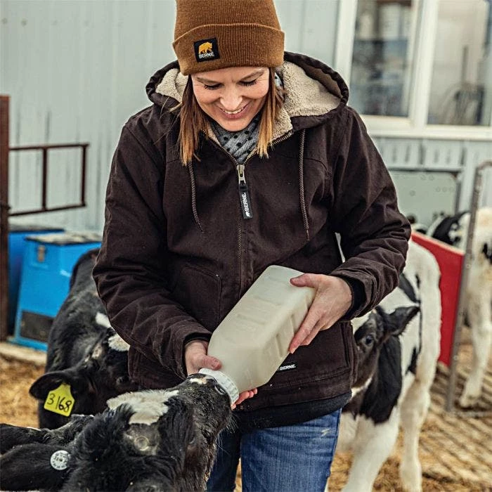 BERNE Women's Softstone Hooded Coats, Dark Brown, Size Large Tall 3 BERNE Women's Softstone Hooded Coats, Dark Brown, Size Large Tall - Image 3